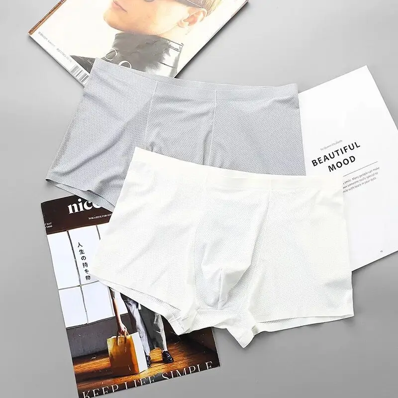 2 шт. мужские трусы боксеры из нейлонового волокна|Мужские боксеры| |