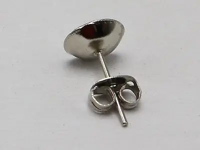 Серьги-гвоздики 100 пробы из серебра штифт для ногтей 8 мм | Украшения и аксессуары