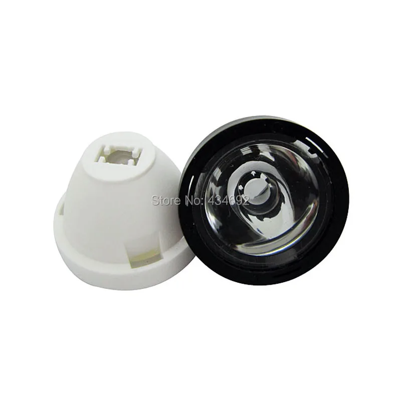 50 шт. чёрные светодиодные лампы 60 градусов 20 мм|led lens reflector collimator|reflector collimatorled |