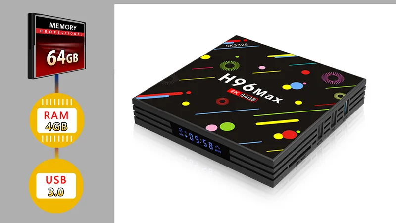 H96 max tv box android 7,1 4 Гб 64 Гб RK3328 4 к 60 FPS tvbox WiFi медиаплеер H96mini smart Set-top tv box