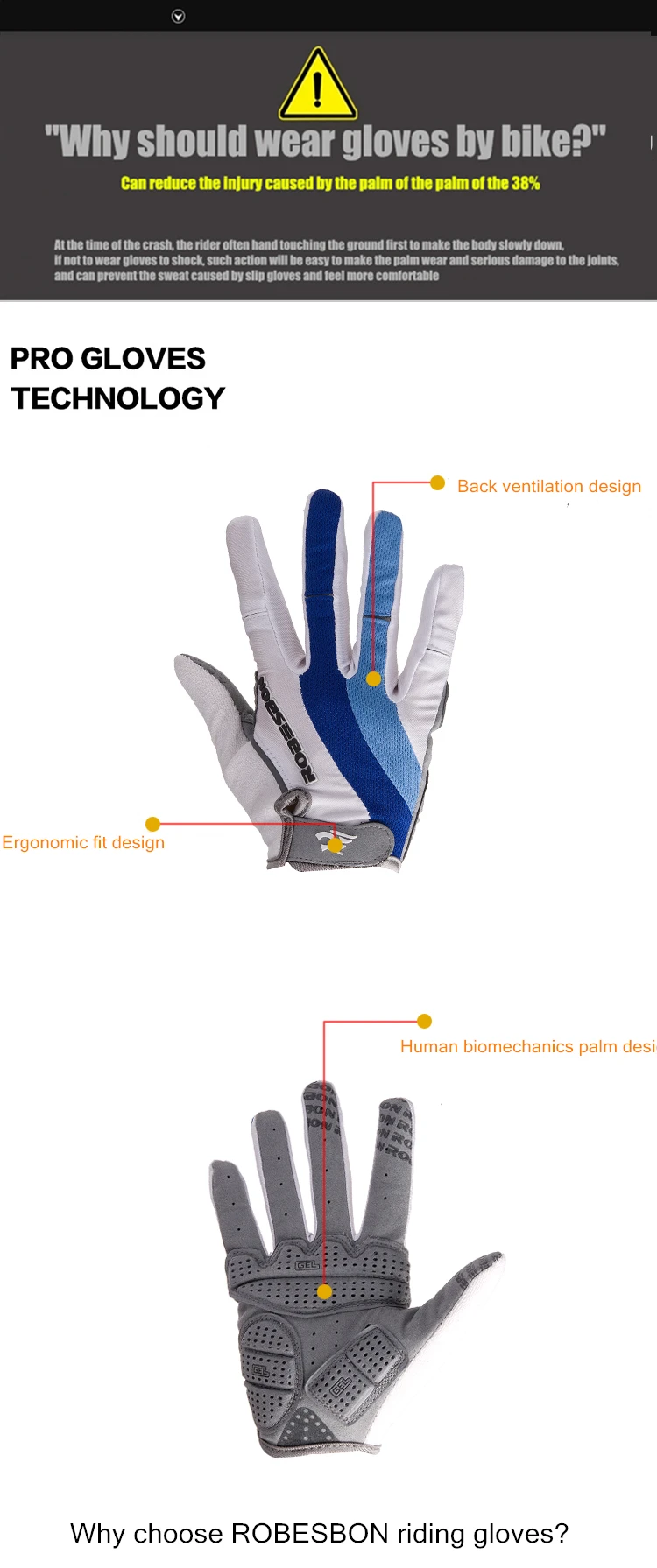 Robesbon мужские теплые MTB горный велосипед Ciclismo Guantes полный палец велосипед на открытом воздухе Спорт Luvas зима осень велосипедные перчатки