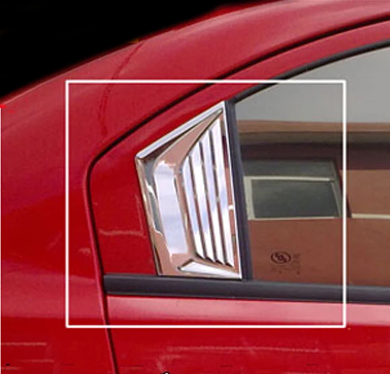 2 шт. abs для Chevrolet sail (седан) 2010-2014 заднее стекло маленькая защита декоративная
