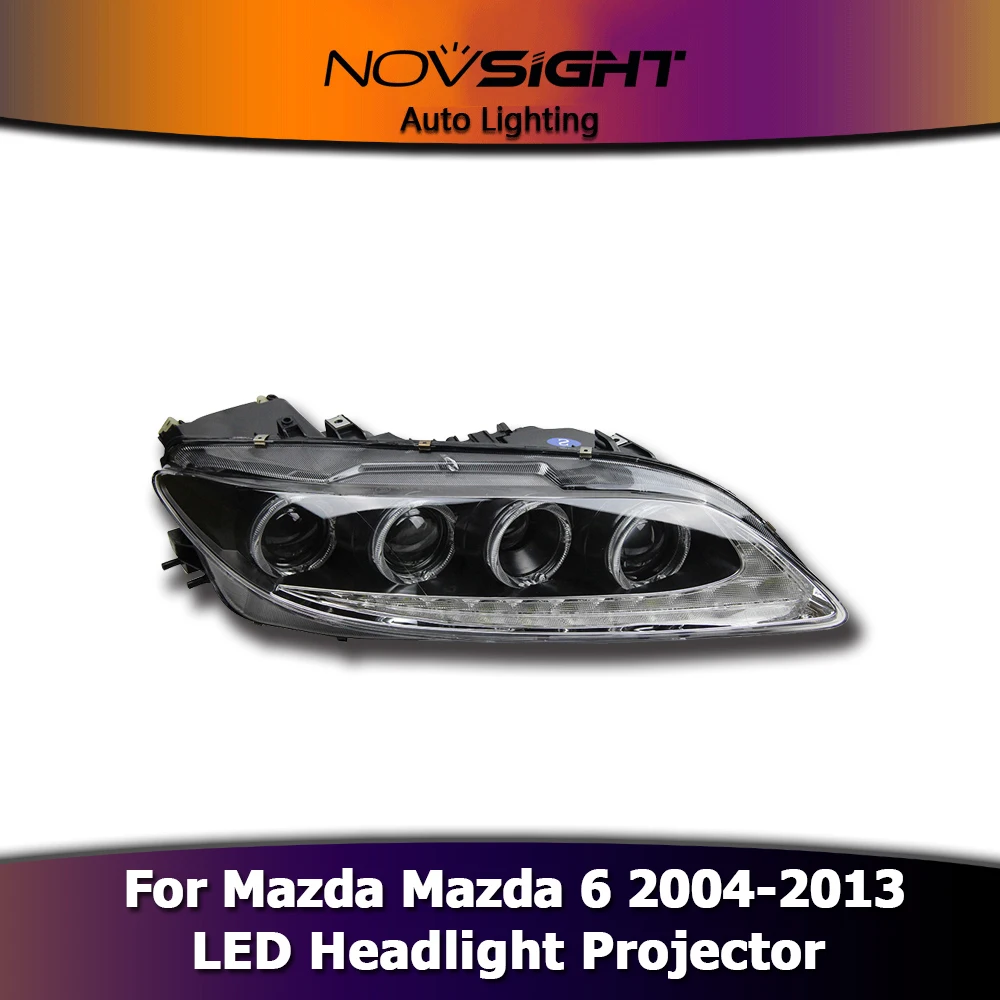 Авто освещение стиль светодиодные фары для Mazda 6 2004 2013 mazda6 сигнала ангельские