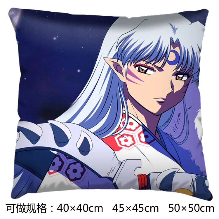 40x40 см аниме Inuyasha Sesshoumaru &amp Подушка Инуяша из полиэстера и хлопка для аксессуары COS