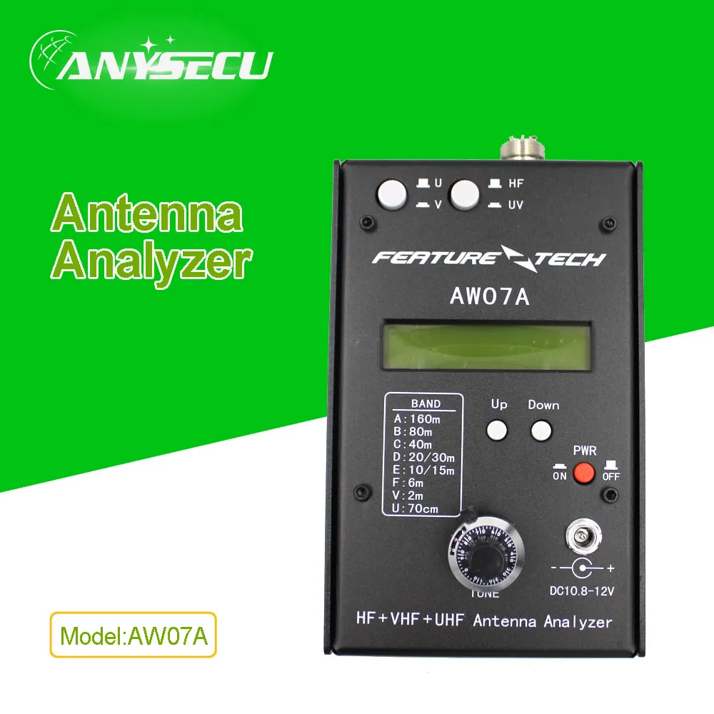КСВ телевизионные антенны анализатор AW07A для HAM радио ВЧ ОВЧ UHF 160 м двухканальные