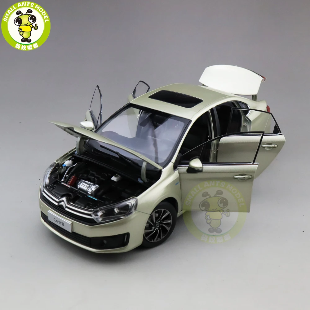 1/18 Citroen C4 C4L литая модель автомобиля игрушки детские подарки для мальчиков девочек золото