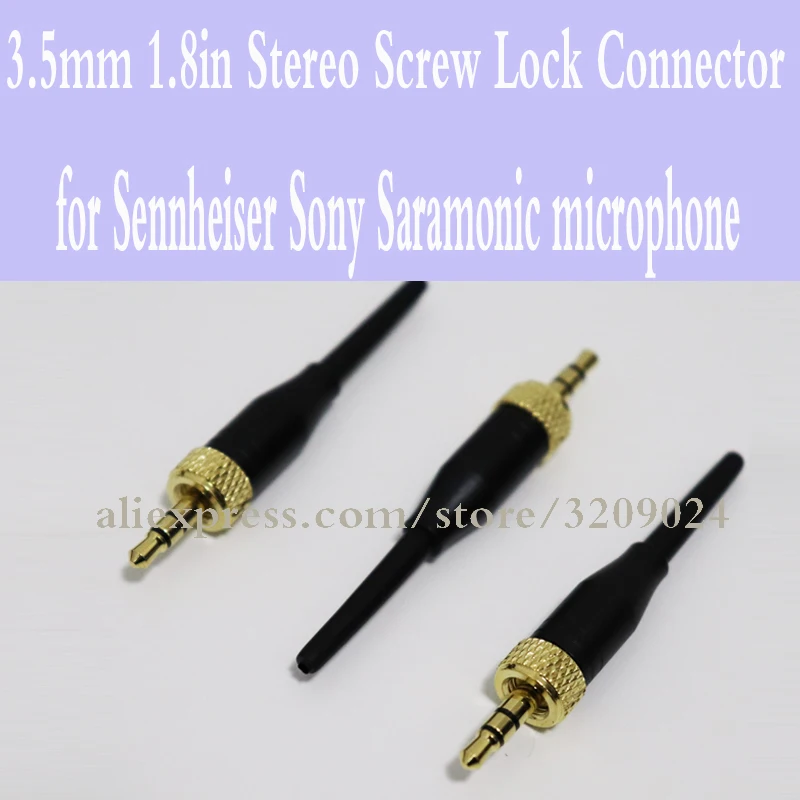 Pro 3 шт. 5 мм стерео винтовой замок разъем для Sennheiser EW100 EW300 EW500 G1 2 Sony Saramonic микрофон