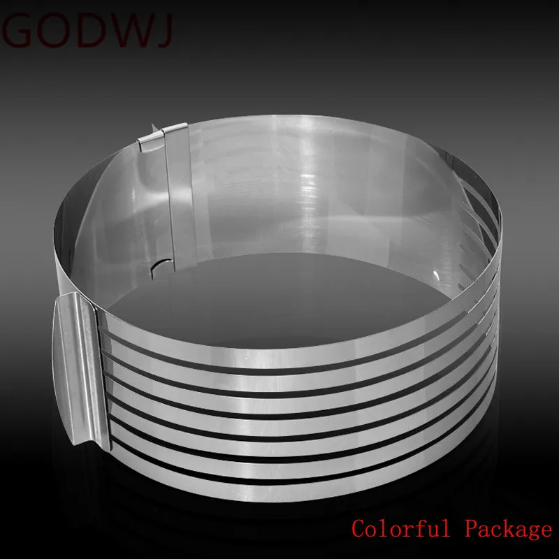 Многослойная Регулируемая круглая форма для торта GODWJ из нержавеющей стали