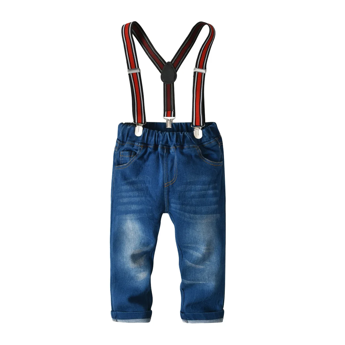 Fashion Boys Clothes Children Clothing Sets Costumes Kids Set Toddler Shirt+Jeans Bow Tie Pants Romper Suits Wear 2-7T TZ015 |