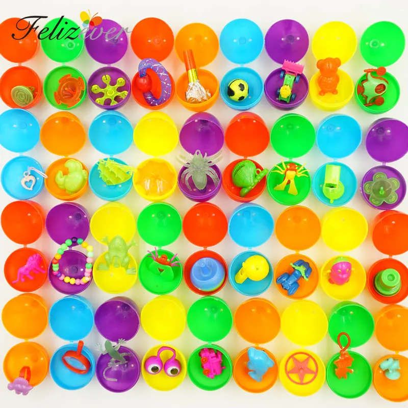 Eggs with Toys 36 шт. яйца с игрушками для детей, вечерние яйца с пасхальными кроликами, вечерние игрушки, сумки для наполнителя яиц для мальчиков и девочек - Цвет: Eggs with Toys