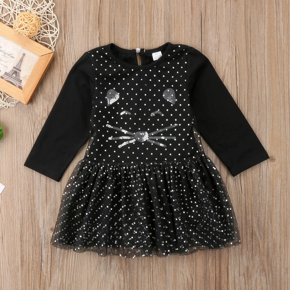 Повседневное красивое детское платье из тюля Meisjes Kleding Одежда для девочек от 1 до 5