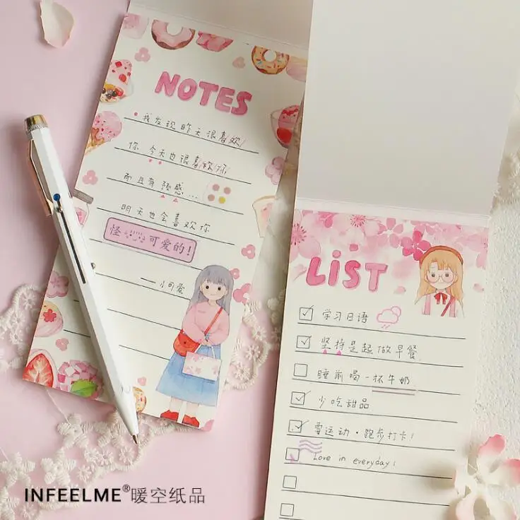 40 листов Kawaii Star Cherry Bloosoms N times липкий блокнот для заметок зажим для заметок бумажные вкладки бумага лария сделать список канцелярские принадлежности