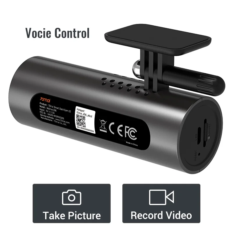 TEST 70mai Smart Dash cam 1s камера dvr автомобиль с HD ночным видением | Автомобили и мотоциклы