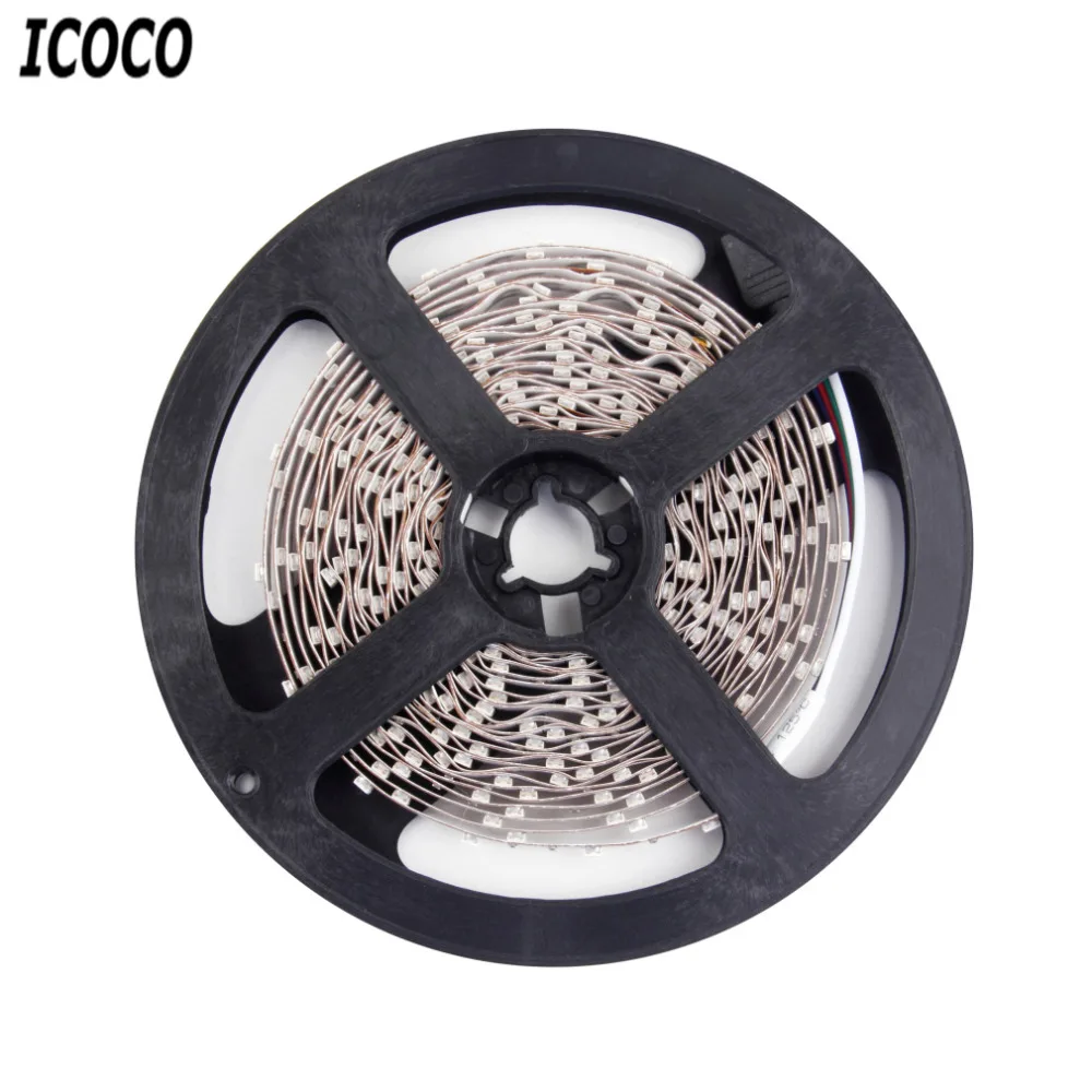 ICOCO режущая декоративная ленсветильник 5 м 16 футов 3528 SMD RGB 300 Светодиодная s лампа