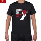 Футболка мужская с принтом группы Green Day, 100% хлопок, свободная рубашка, уличная одежда в стиле рокхип-хоп, пок, лето 2019