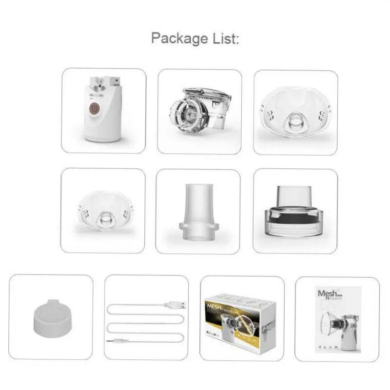 Mini Handheld silent Inhale Nebulizer Ultrasonic inalador Health Care Children Adult kids portable atomizer inhaler nebulizador