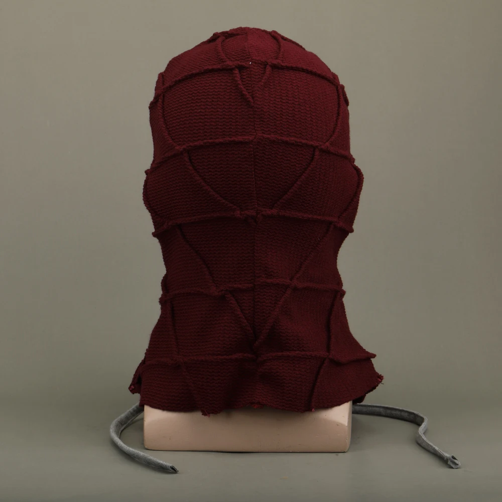 Яркая красная Детская маскарадная ужасная пугающая маска с капюшоном костюмы на