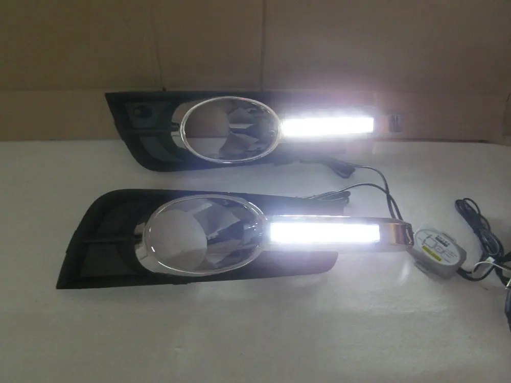 2 шт./компл. стайлинга автомобилей drl для chevrolet cruze 2009 2010 2011 2012 2013 DRL Противотуманные фары отверстие Габаритные огни