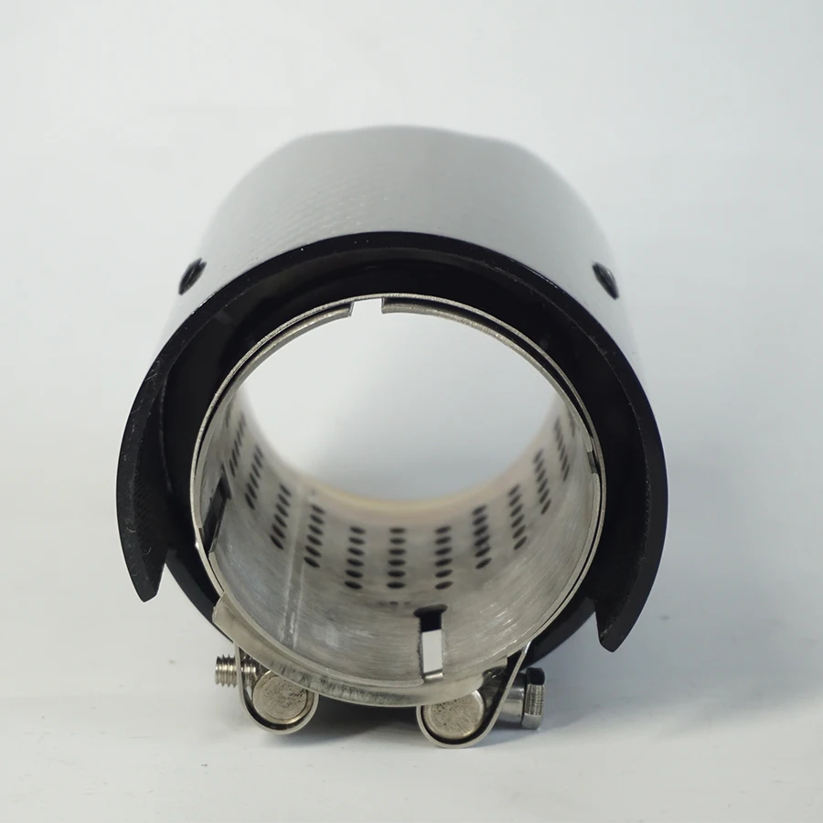 Выхлопная труба из настоящего углеродного волокна 70 мм глянцевая для BMW M2 F87 M3 F80 M4