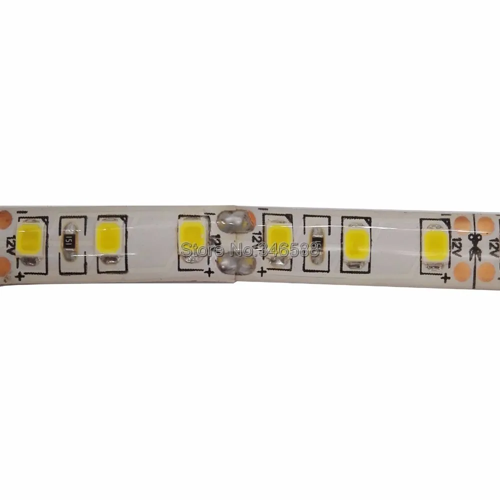 5 м/лот 12V IP65 Водонепроницаемый 3528 2835SMD 600 Светодиодные ленты светильник в виде ленты 120 светодиодный led/m теплый белый холодный белого и синего цвета зеленый красный Светодиодные ленты e