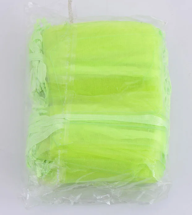 Случайные Смешанные цвета упаковки ювелирных изделий Organza Сумки Из Органзы 7x9 см, свадебные подарочные сумки и мешки, 50 шт./партия - Цвет: Light Green