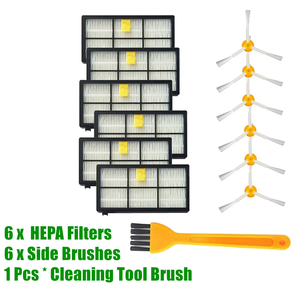 13pcs lot Replenishement Kit for iRobot Roomba 805 860 870 871 880 890 960 980 Vacuum Accessories, Parts Extractors Filters Side Brushes - Цвет: 13pcs lot