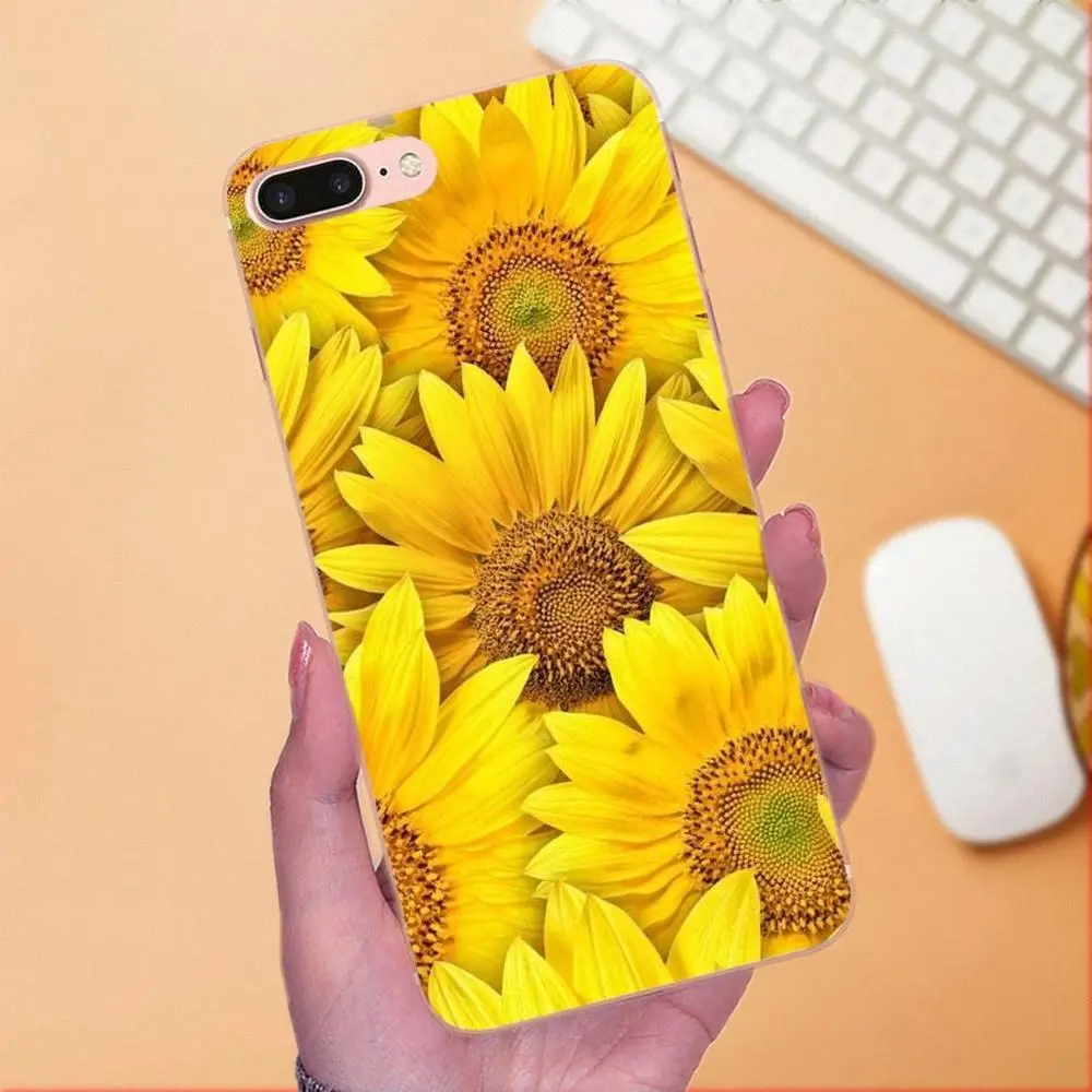 Чехол для телефона с индивидуальным принтом цветной Подсолнух Apple iPhone 4 6 6S 7 8 Plus X XS