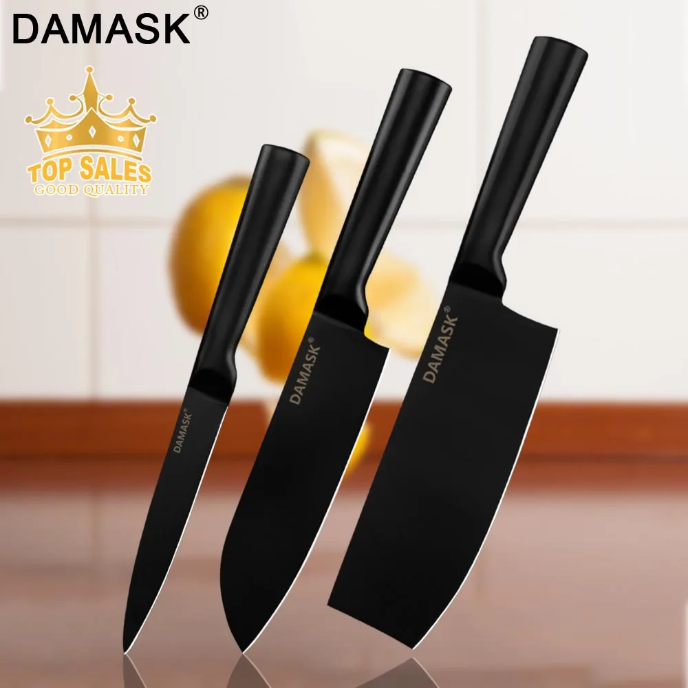 Damask набор кухонных ножей из 3 предметов нож шеф повара Santoku универсальный острый