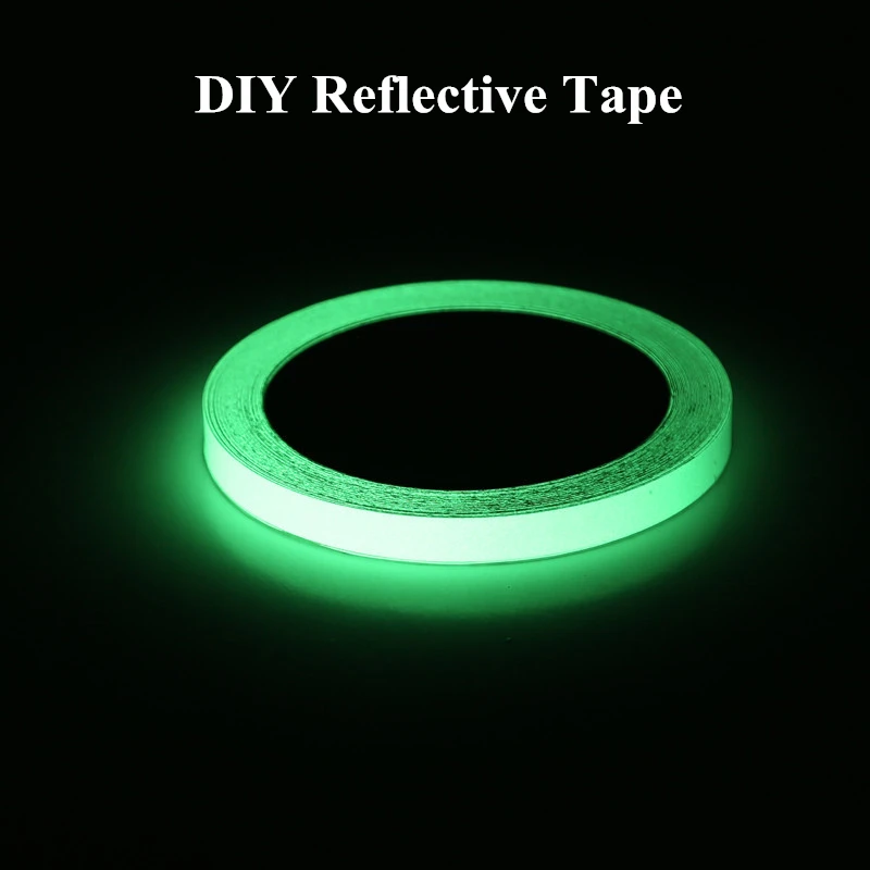 12 MM*3 M Self-adhesive Tape Glow in the Dark Stage Home Decorations Warning Tapes Safety Security Reflective Sticker Material