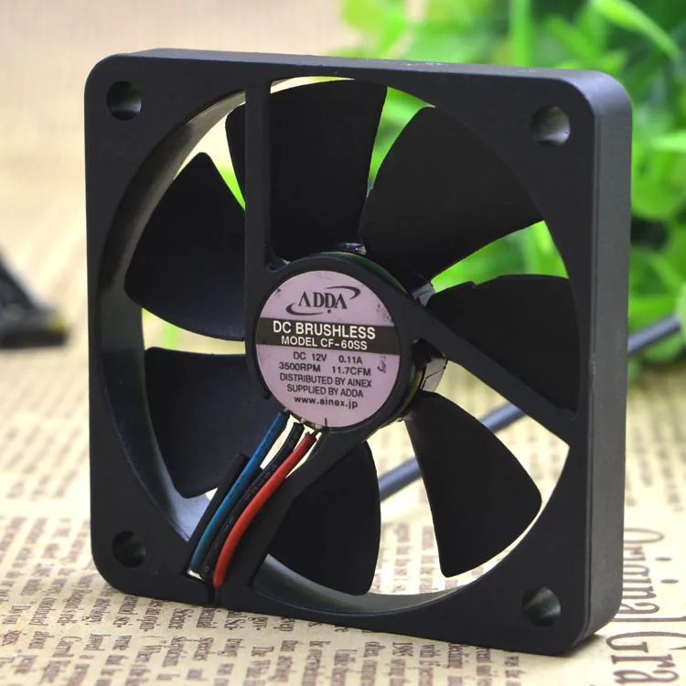 

AD0612LB-G76 dc12V 0.11A 6CM 6010 Closed-circuit monitoring fan