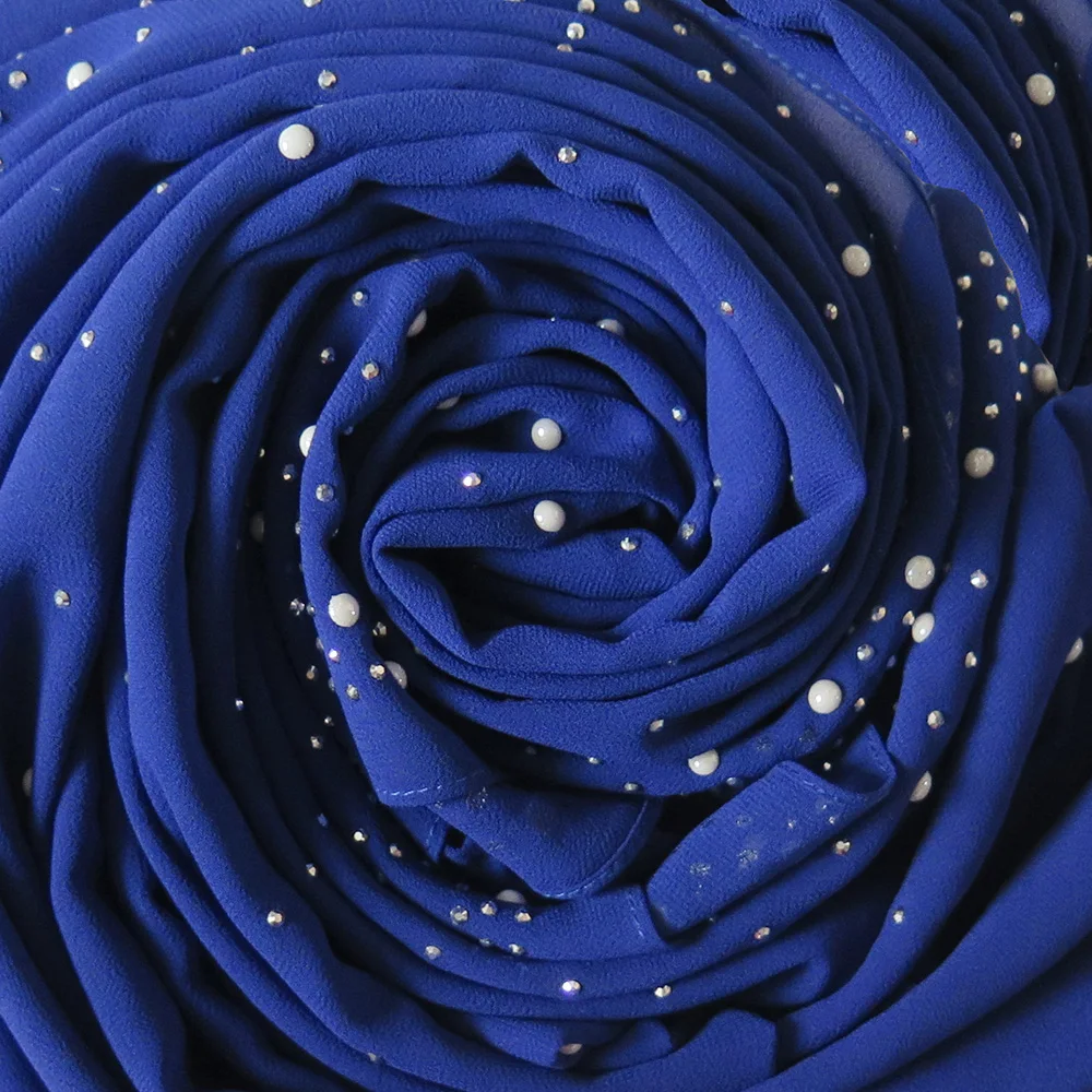 Шифон хиджаб платок на голову шаль обернуть Тюрбан повязка мусульманский