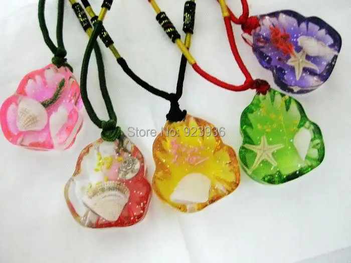 Цепочка с подвеской в виде морской звезды 10 шт. Смешивайте цвета. Океан. Песок.