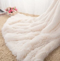 new super soft long shaggy fuzzy fur faux fur warm elegant cozy with fluffy sherpa throw cover decoration photography blanket