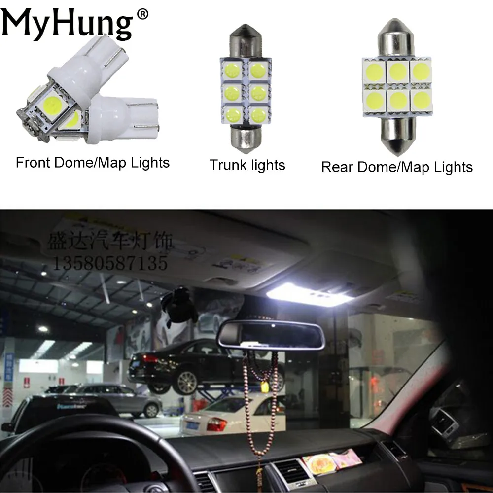 Для Киа соул удобства лампы Автомобильный светодиодный головной светильник C10W W5W