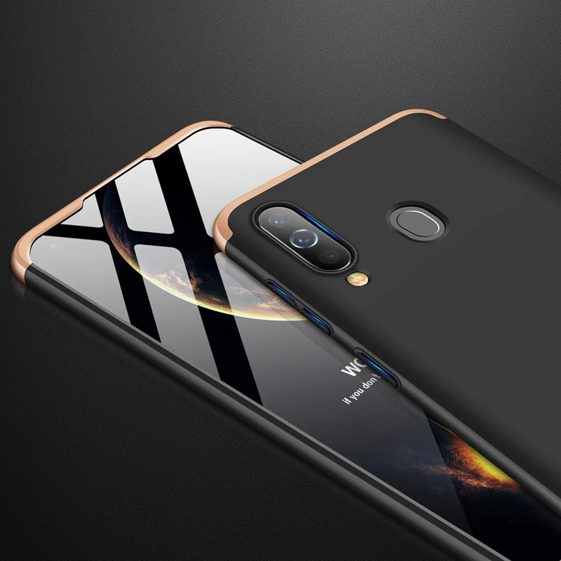 Полностью защищающий чехол для Samsung A10 A20 A30 A40 A50 A60 A70 матовая задняя крышка