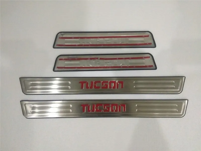

Car accessories for hyundai Tucson 2005-2012 stainless steel Scuff Plate/Door Sill Door Sill 4PCS/SET Car styling