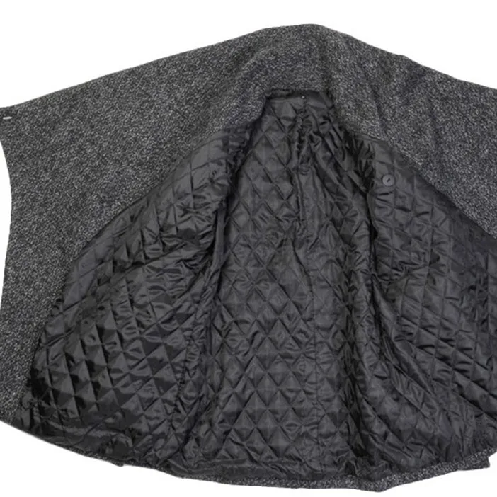 

2017 men's windbreaker Winter clothing personality cloth coat The city boy cultivate one's morality paragraph dust coat grows in