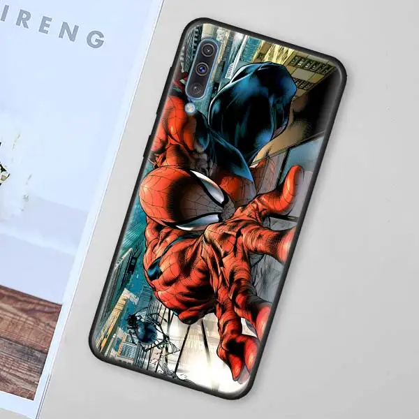 012 Черный мягкий чехол Marvel с супергероями Мстителями для Samsung Galaxy M30 M10 M20 A50 A70 A40 A10 A20 A30 A60 силиконовый чехол - Цвет: 012