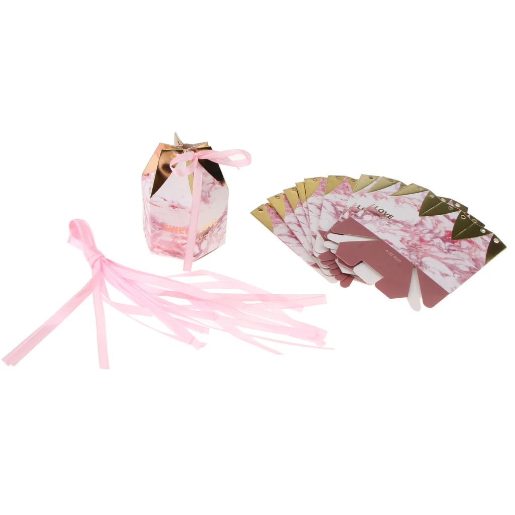 Новые Горячие 10 шт многоугольные коробки для шоколада и сладостей подарочные дня