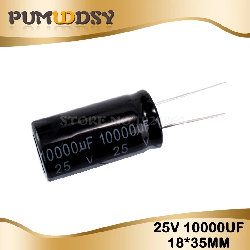5 шт.; высокое качество; 25V10000UF 18*35 мм 10000 мкФ, алюминиевая крышка, 25В 18*35 электролитический конденсатор с алюминиевой крышкой