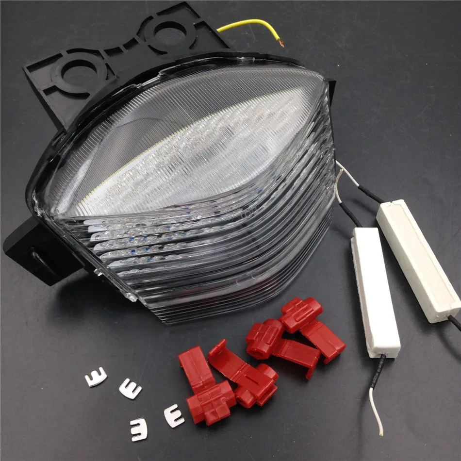 

Aftermarket free shipping motorcycle parts LED Tail Brake Light for 2006 2007 2008 Kawasaki Ninja 650R EX650 ER-6f Clear