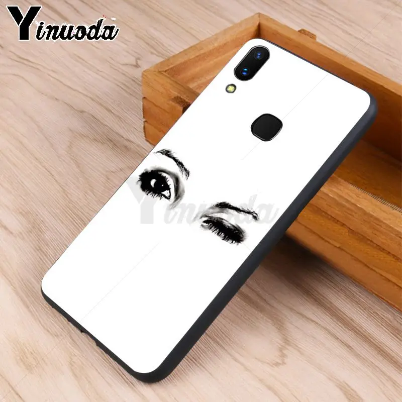 Yinuoda женские глаза классическое фото Женский ЧЕХОЛ ДЛЯ vivo x20 plus x21 ud nex s x9s V9 V7 Y 83