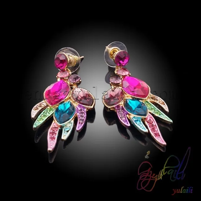 Светлый цвет кристалл комплект ювелирных изделий mix камни Итальянские золотые