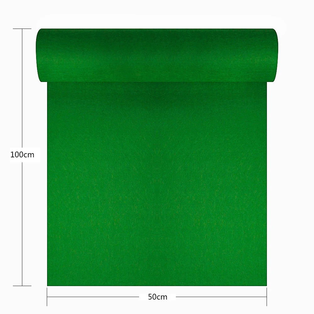 50X100CM трава зеленая ткань из войлока 1-5 мм Толстая Нетканая клейкая для детского