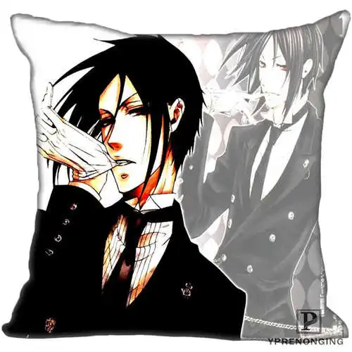 Pillowcase Лучший пользовательский черный-Батлер(1)@ 1 Подушка Чехол Спальня дома квадратная Наволочка на молнии(с одной стороны)#190404-01-77 - Цвет: Pillowcase