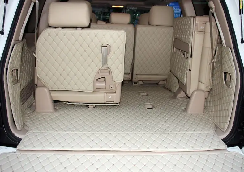 Jioyng полный задний багажник кассетного Коврики Этаж протектор ног pad S для Lexus LX LX570