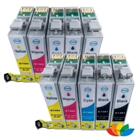 10 compatible t138 t1381 t1384 ink cartridges for epson workforce 320 325 435 545 645 845 525 60 625 630 633 840 inkjet printers