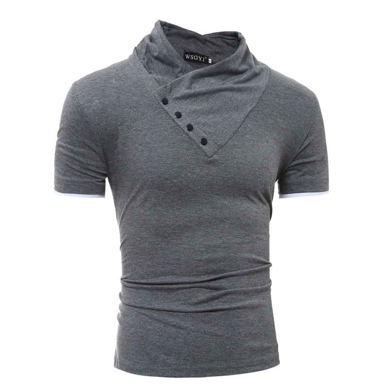 Лето 2018 новые модные мужские повседневные футболки высокого качества тонкий