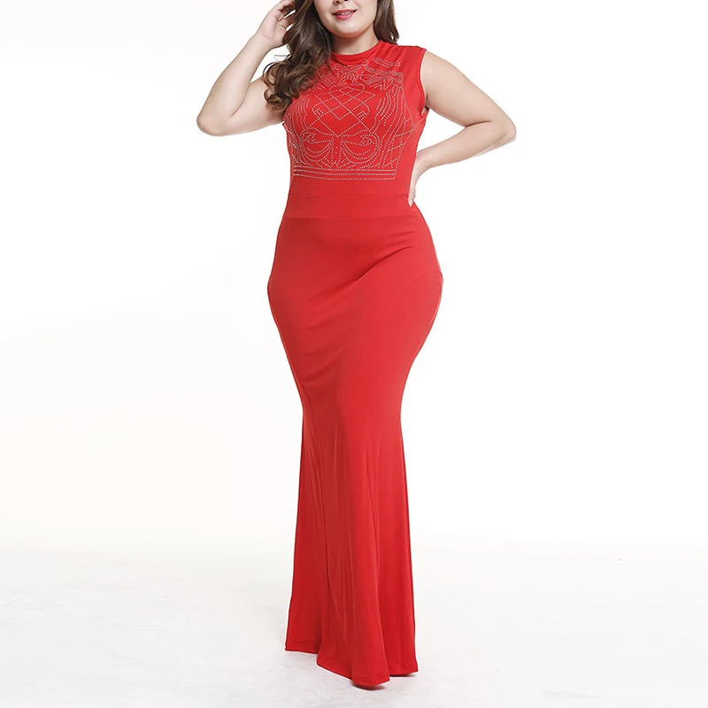 Женская одежда летнее платье Элегантное тонкое вечернее без рукавов с круглым