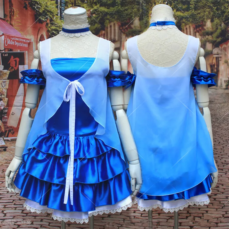 Горячая аниме Love Live Sonoda Umi для театра костюмированной игры костюм одежда синие
